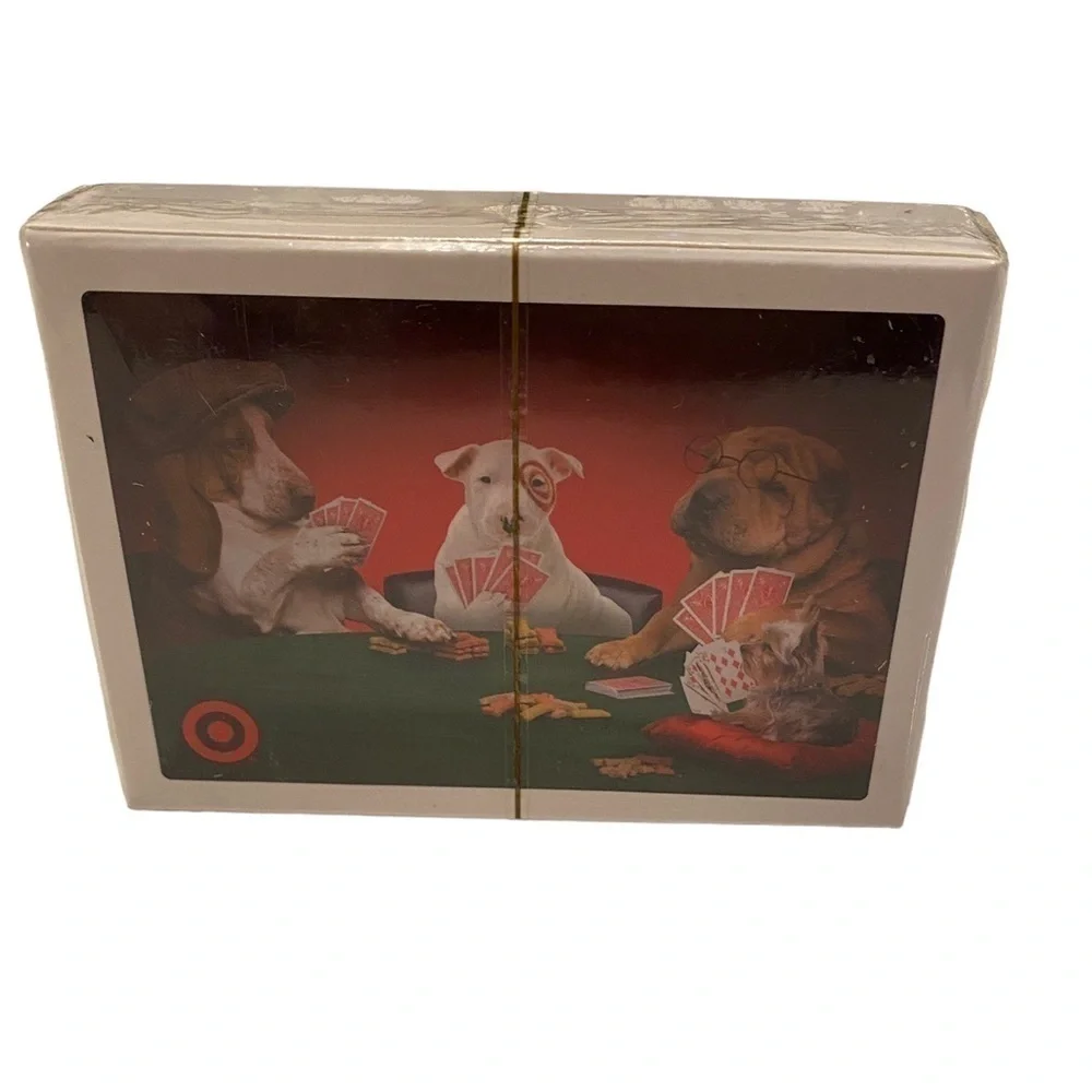 Target Dogs Playing Poker Cards NEW Collectible Bullseye the Dog